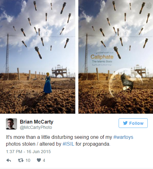 ISIS stole this photographer's image and used it for a propaganda poster