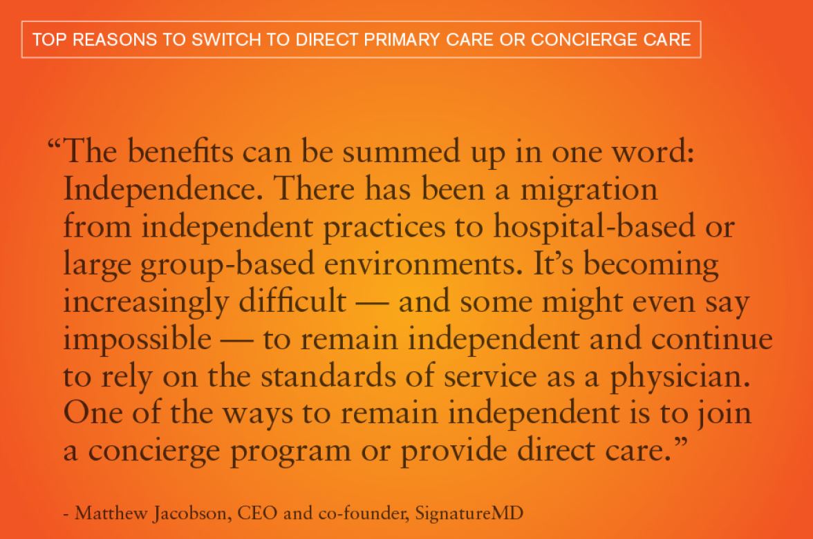 Top Reasons to Switch to Direct Primary Care or Concierge Care