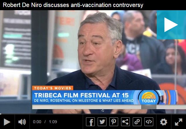 Why De Niro is backing the MMR doctor hounded out of Britain: Actor believes triple jab risks are being covered up by pharmaceutical giants after his son 'developed autism overnight' when he had vaccination